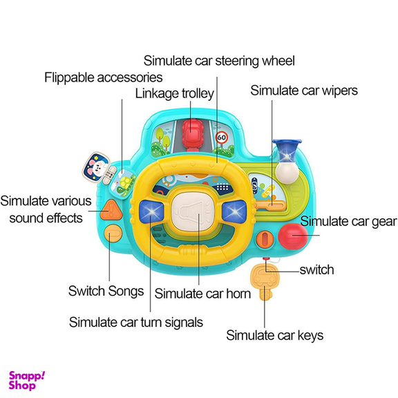 اسباب بازی هانگر مدل فرمان طرح موزیکال کد HE0541