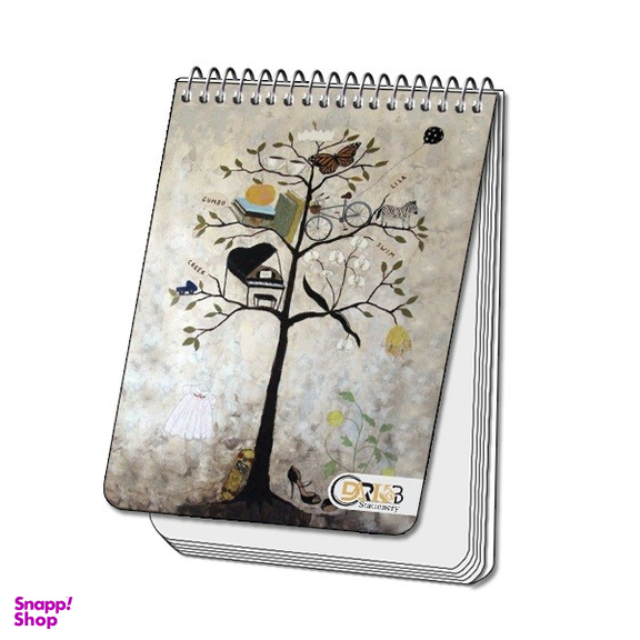 دفترچه یادداشت سیمی 80 برگ دارکوب مدل درختی کد 137/7