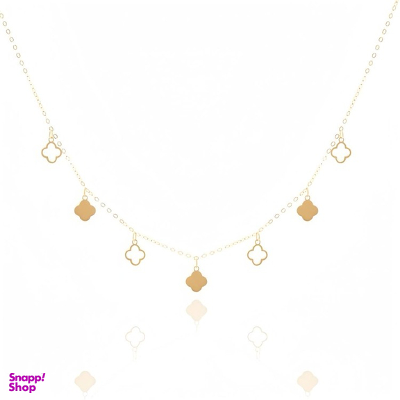 گردنبند طلا 18 عیار زنانه مدل ونکلیف کد 101