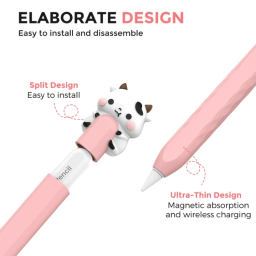 کاور قلم لمسی آهااستایل مدل PT129-2 Cow-Pink مناسب اپل سری 2