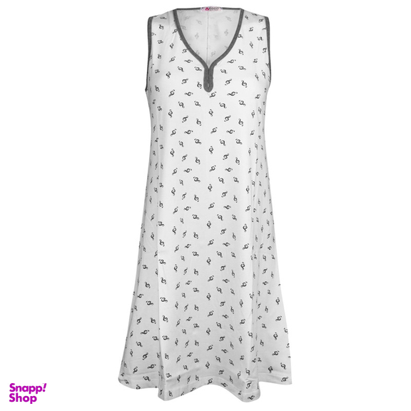 پیراهن زنانه کوزا مدل موسیقی کد 9225 رنگ طوسی