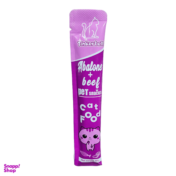 بستنی گربه تینکربل طعم صدف و گوشت گاو وزن 15 گرم
