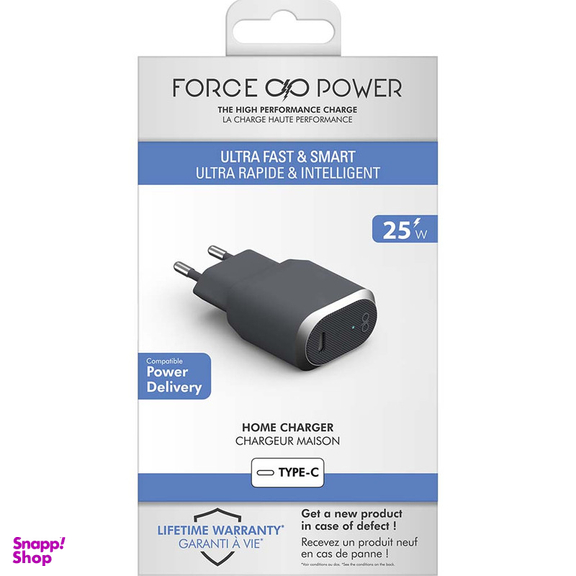 شارژر دیواری فورس مدل FPCS25WPDCG PD