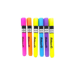 ماژیک علامت گذار پلیکان مدل TEXTO بسته 6 عددی