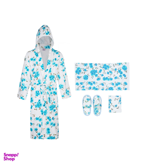 سرویس حوله پالتویی نارسیس طرح سارا سایز 125 سانتی‌ متر