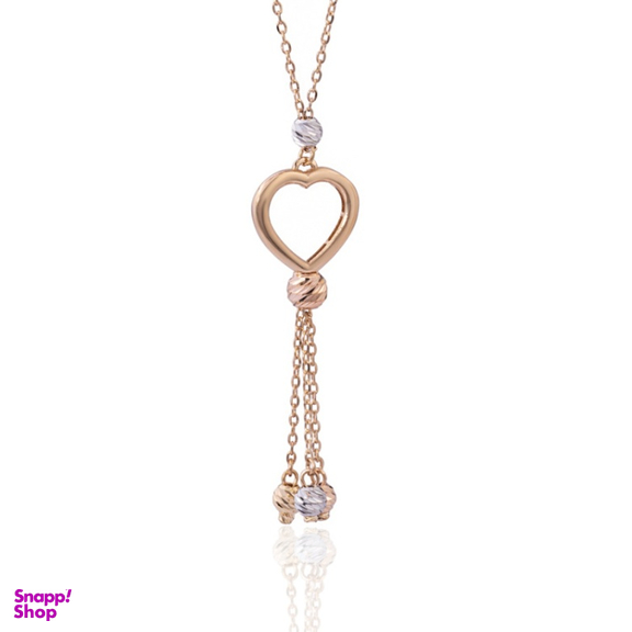 گردنبند طلا 18 عیار زنانه داریم مدل گوی و قلب توخالی