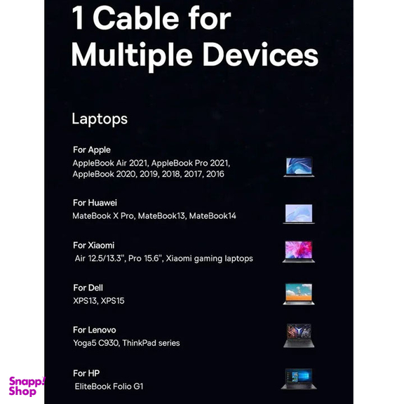 کابل دیتا 100 وات Type-C بیسوس مدل Unbreakable Series طول 2 متر