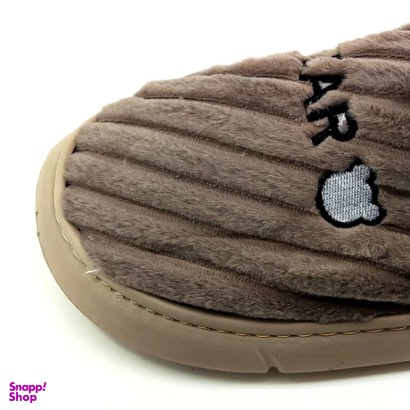 دمپایی پولیشی مردانه مدل بیر کد 039 رنگ قهوه‌ ای