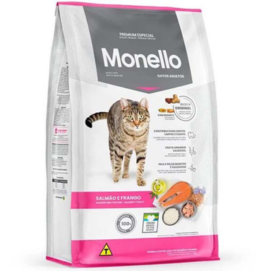 غذا خشک گربه مونلو مدل میکس مرغ و ماهی وزن 15 کیلوگرم