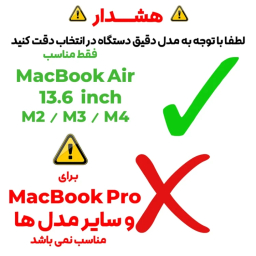محافظ صفحه نمایش شیشه ای مدل TabG مناسب لپ تاپ اپل MacBook Air 13.6 inch M2 / M3 / M4