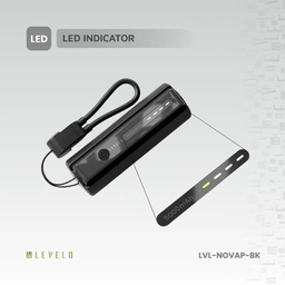 پاوربانک و چراغ قوه لولو مدل LVL-NOVAP-BK ظرفیت 5000 میلی آمپر ساعت