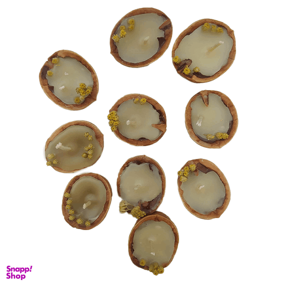 شمع مدل گردو کد 02 مجموعه 10 عددی