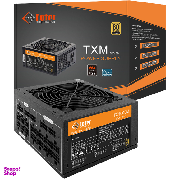 پاور کامپیوتر 1000 وات ماژولار فاطر مدل Fater TX1000M 80+ Gold