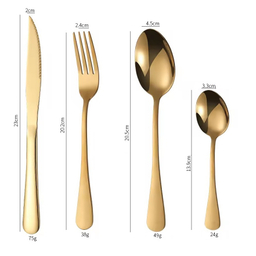 سرویس قاشق و چنگال 24 پارچه مدل لوئیس کد 01