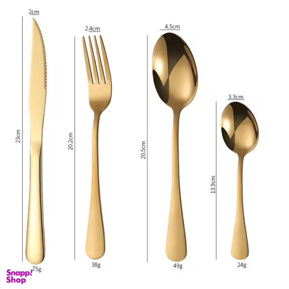 سرویس قاشق و چنگال 24 پارچه مدل لوئیس کد 01