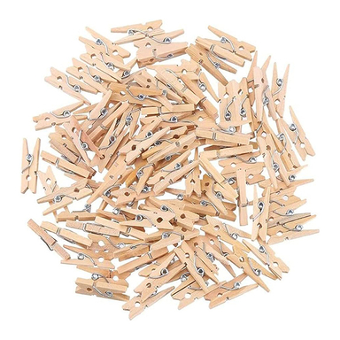گیره چوبی ساده کد sclips-2.5 بسته 20 عددی