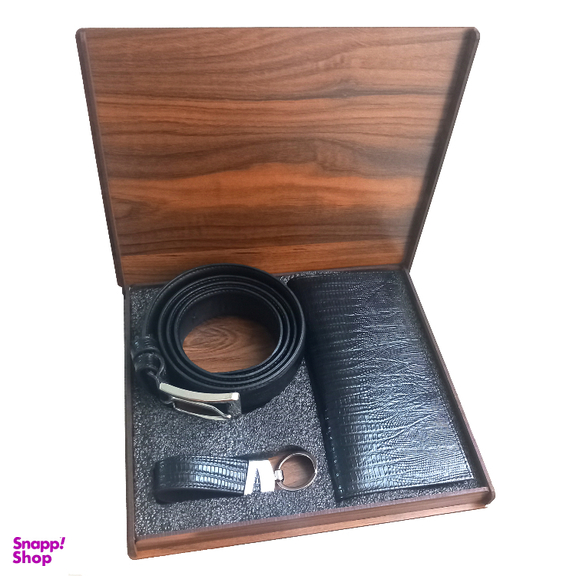 ست هدیه مردانه چرم طبیعی کد 3352