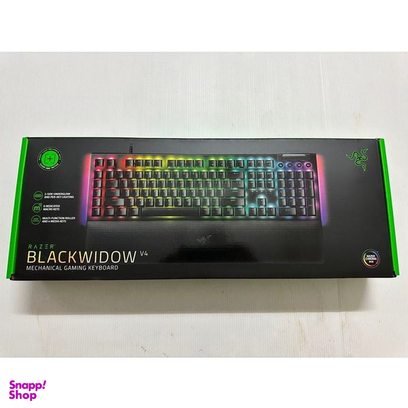 کیبورد مخصوص بازی ریزر مدل Blackwidow V4 Green Switch