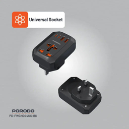 مبدل و شارژر یونیورسال پرودو مدل PD-FWCH044UK-BK