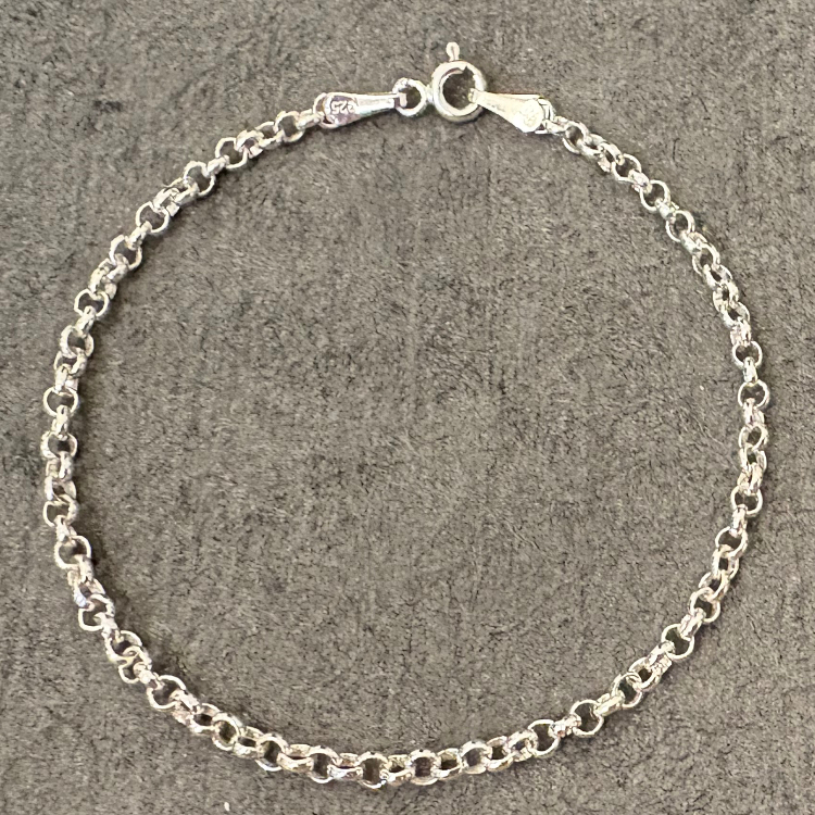 دستبند نقره مردانه گیرا طرح G097