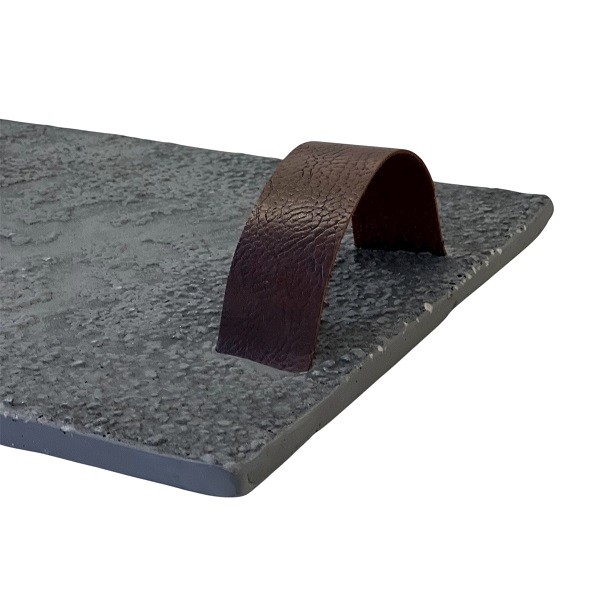 سینی پذیرایی اودکو طرح سیمانی دست چرمی