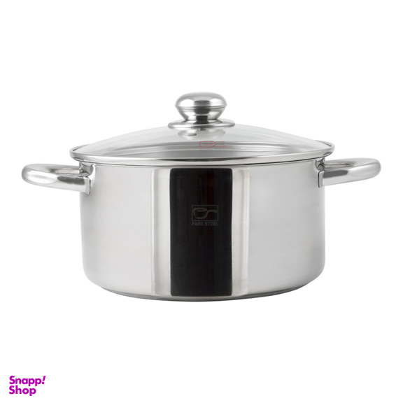 قابلمه پارس استیل مدل 220 کف سه لایه سایز 22