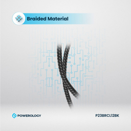 کابل دیتا 60 وات Type-C به Lightning پاورولوژی مدل Braided طول 1.2 متر