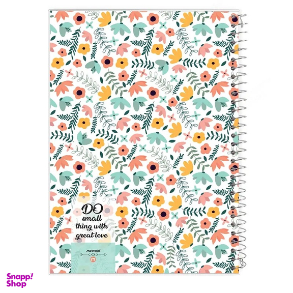 دفتر مشق 80 برگ مکث نوت طرح گل کد 9820