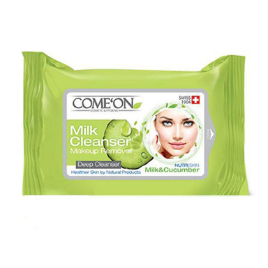 دستمال مرطوب کامان مدل Milk Cleanser بسته 20 عددی