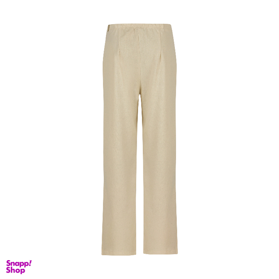 ست مانتو و شلوار زنانه اپلیکه مدل گندم رنگ کرم