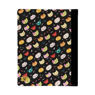 کلاسور ترمه طراحان ایده مدل پترن گربه های رنگارنگ کد strm0199