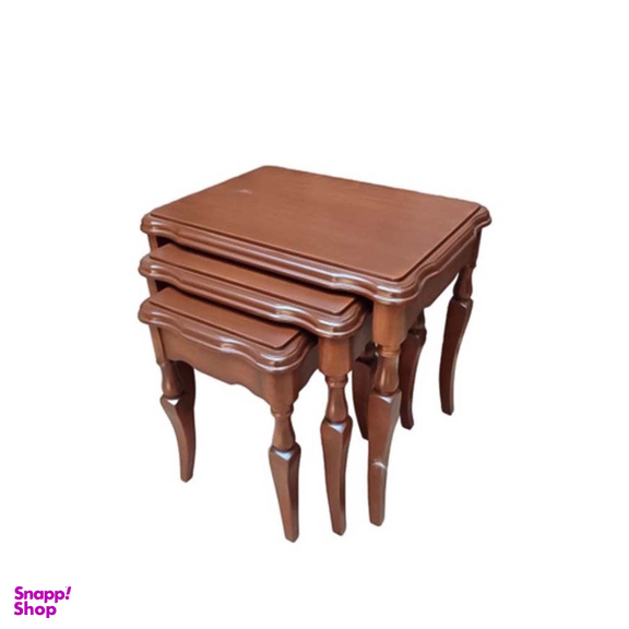 میز عسلی کد SH300 مدل سلطنتی مجموعه 3 عددی