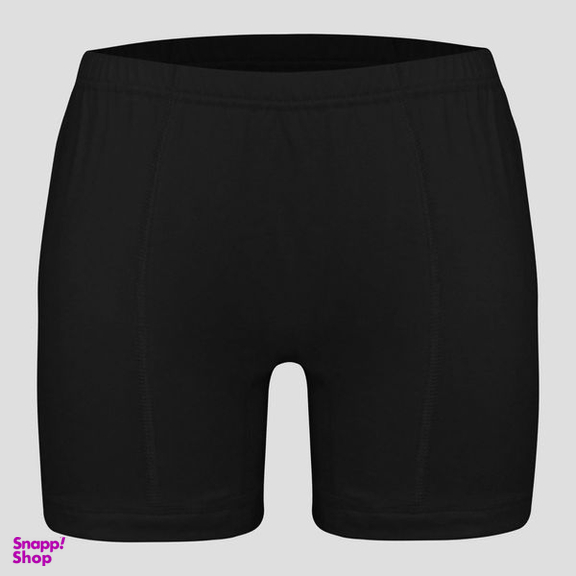 شورت مردانه ماییلدا مدل پادار پنبه ای کد 4702 رنگ مشکی