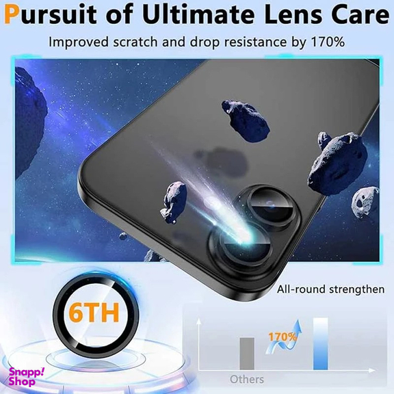 محافظ لنز دوربین بوف مدل HD-ColorLenz مناسب برای گوشی موبایل اپل iPhone 16 / 16 Plus
