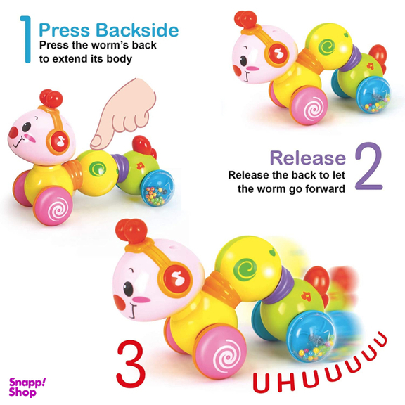 کرم خزنده موزیکال هولی تویز مدل 997 Hola Toys