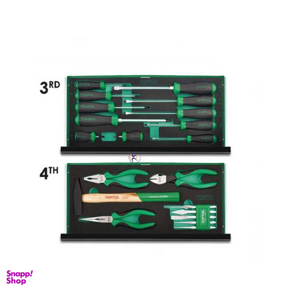 جعبه ابزار تاپ تول مدل GCAZ114A مجموعه 114 عددی