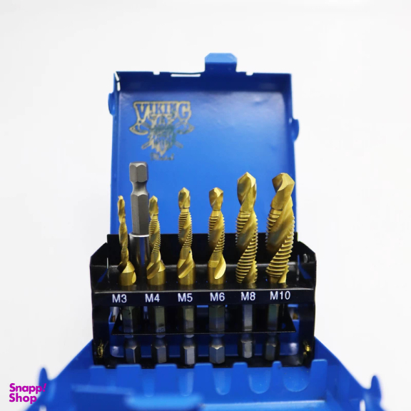 ست رابط و قلاویز بیت خور مدل وایکینگ کد YP-ALA-07 سایز 10-3 میلی متر مجموعه 7 عددی