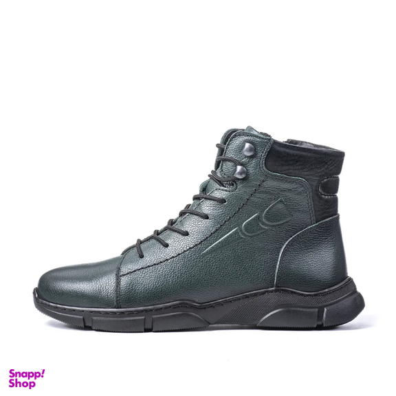 نیم بوت زنانه چرم طبیعی مدل S6-Green