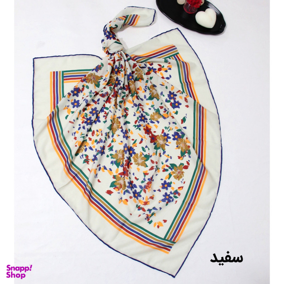 روسری زنانه آنالیا مدل نخی خنک تابستانی طرح گل ریز کد ana-5026