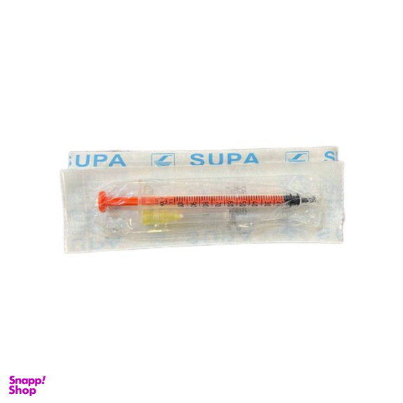 سرنگ سوپا مدل U100  ظرفیت 1 سی سی بسته 20 عددی