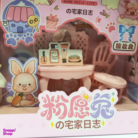 اسباب بازی ست خرگوشی با لوازم و قصر طرح 005