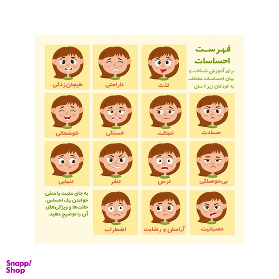 پوستر ویرمان مدل نمایش احساسات کودکان
