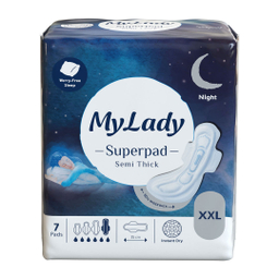 نوار بهداشتی مای لیدی مدل سوپرپد سایز خیلی خیلی بزرگ بسته 7 عددی