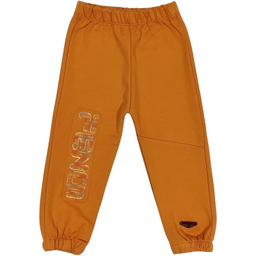 شلوار نوزادی به آوران طرح هورام رنگ نارنجی