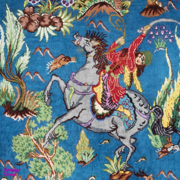 تابلو فرش دستباف سی پرشیا مدل شکارگاه کد 903704