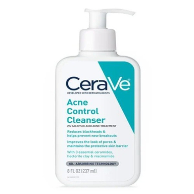 ژل شستشو صورت ضد جوش سراوی مدل Acne Control مناسب پوست چرب حجم 237 میلی لیتر