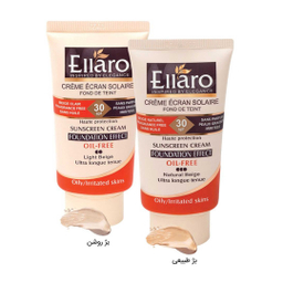 کرم ضد افتاب فاقد چربی الارو سری Foundation Effect Spf30 مدل High Protection رنگ بژ روشن حجم 40 میلی‌‌ لیتر