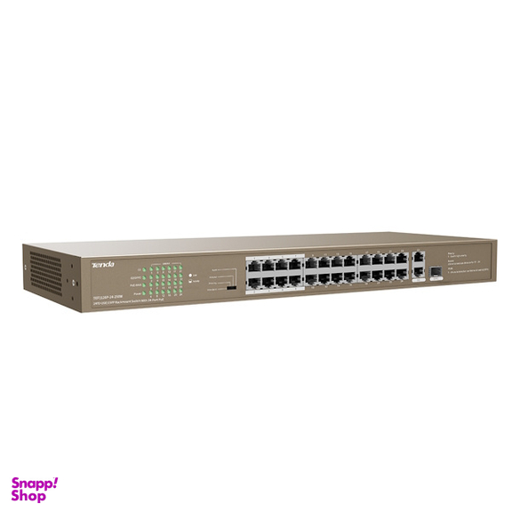 سوییچ غیرمدیریتی 24 پورت PoE تندا مدل TEF1126P-24-250W V2.0