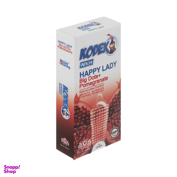 کاندوم ناچ کدکس مدل Happy Lady بسته 10 عددی