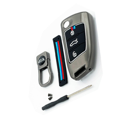 کاور سوئیچ خودرو کالانیکس مدل COV-S3-10643 طرح فلزی مناسب جک S3